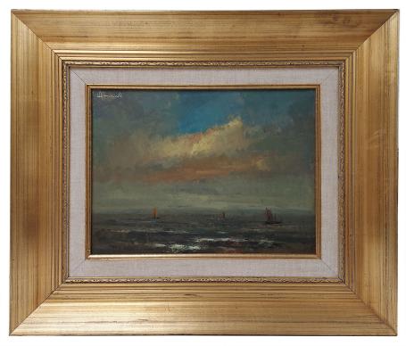 3 zeilschepen op de zee