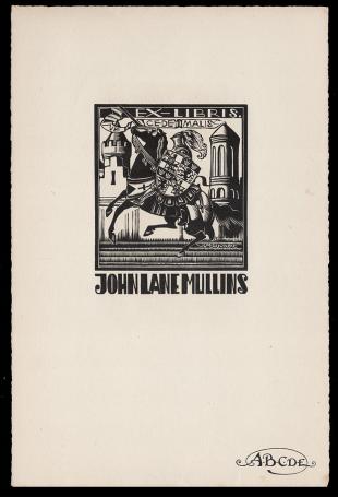 Ex libris John Lane Mullins