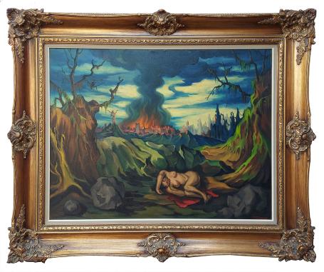 Surrealistisch landschapje