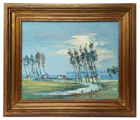 Landschapje met populieren