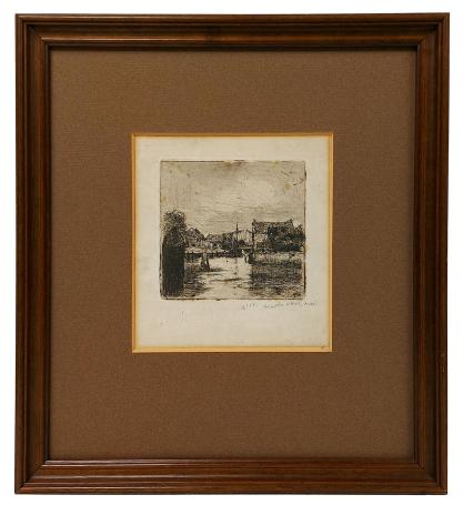 Gezicht op Monnikendam 1903 2de staat