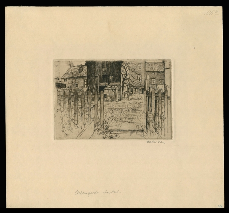 Grafisch werk van Walter Vaes kopen, Achtergevels
