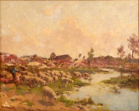 Schapen en schaapsherder