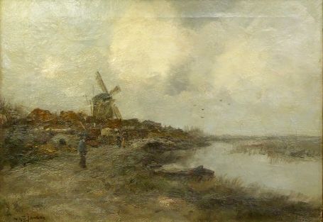 Schilderij van Nederlandse kunstschilder Willem George Frederik, W.G.F. Jansen