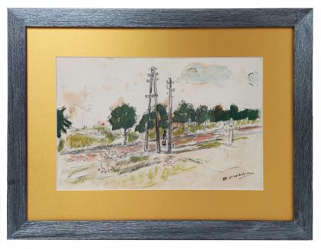 Nieuwe palen in de straat