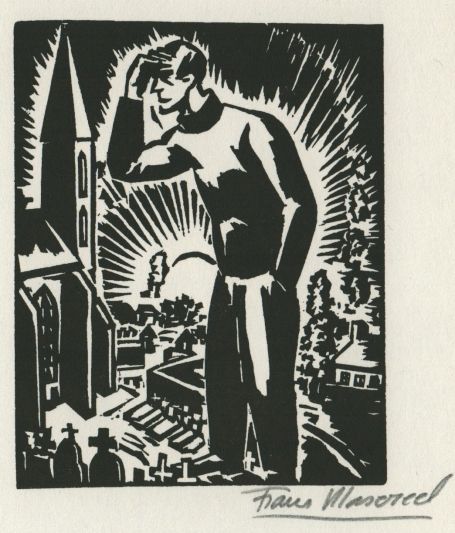 Woodcut van de Belgische kunstenaar Frans Masereel uit L'oeuvre kopen