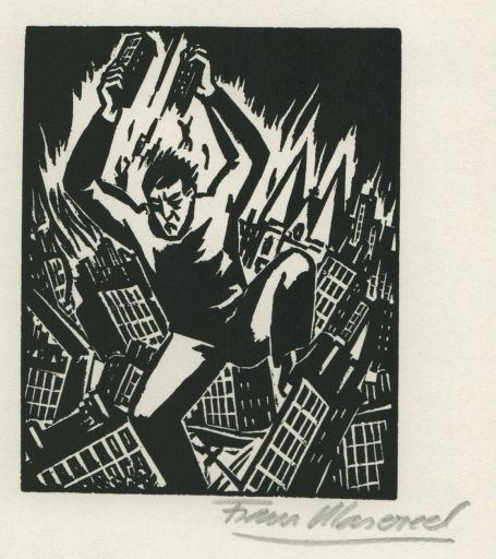 Houtsnede van Frans Masereel uit L'oeuvre kopen