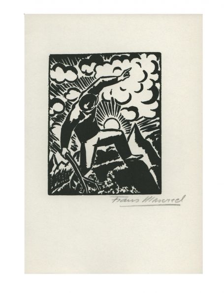 Houtsnede van Frans Masereel uit L\'oeuvre