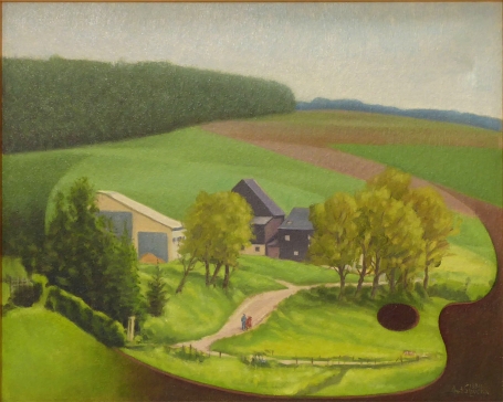 Schilderij van de Belgische schilder Antoon Luyckx