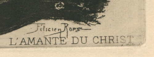 F. Rops L'amante du Christ Exsteens 961